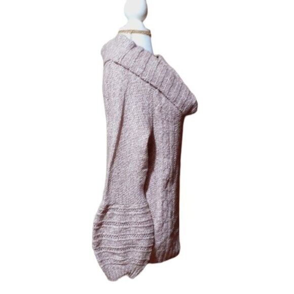 Sleeping on Snow Anthropologie Violet  Marled Off Shoulder Sweater Size Large - Picture 8 of 11